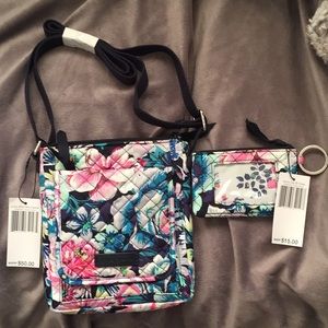 Vera Bradley mini hipster and matching zip ID case